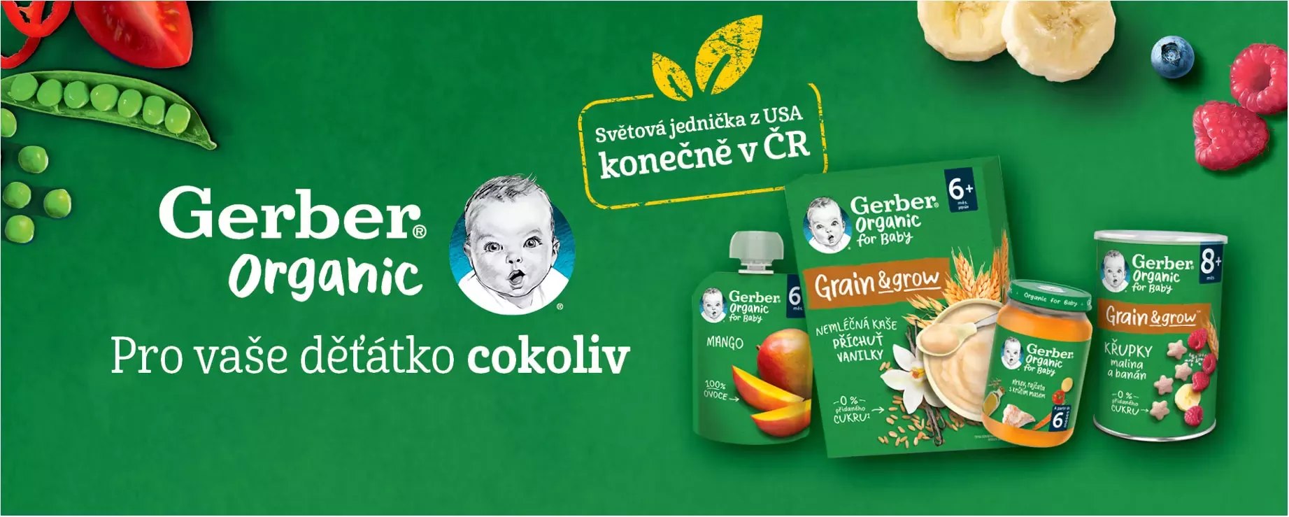 Gerber Organic - Pro vaše děťátko cokoliv